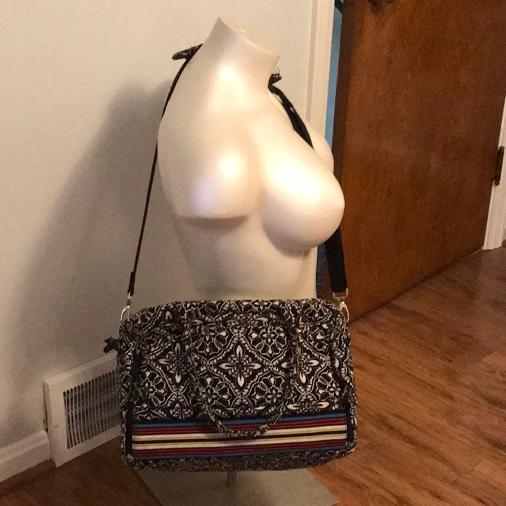 Vera Bradley Black and White Patterned Travel Bag